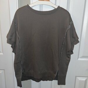 Oversized sweatshirt, sleeves have been shortened